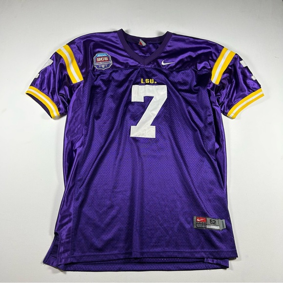 LSU Tigers Jersey Mathieu Mens 52 XXL Nike 2012 BCS Championship NCAA Patch RARE